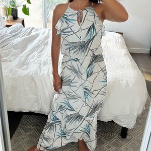 NWOT White House Black Market asymmetrical maxi dress size 4